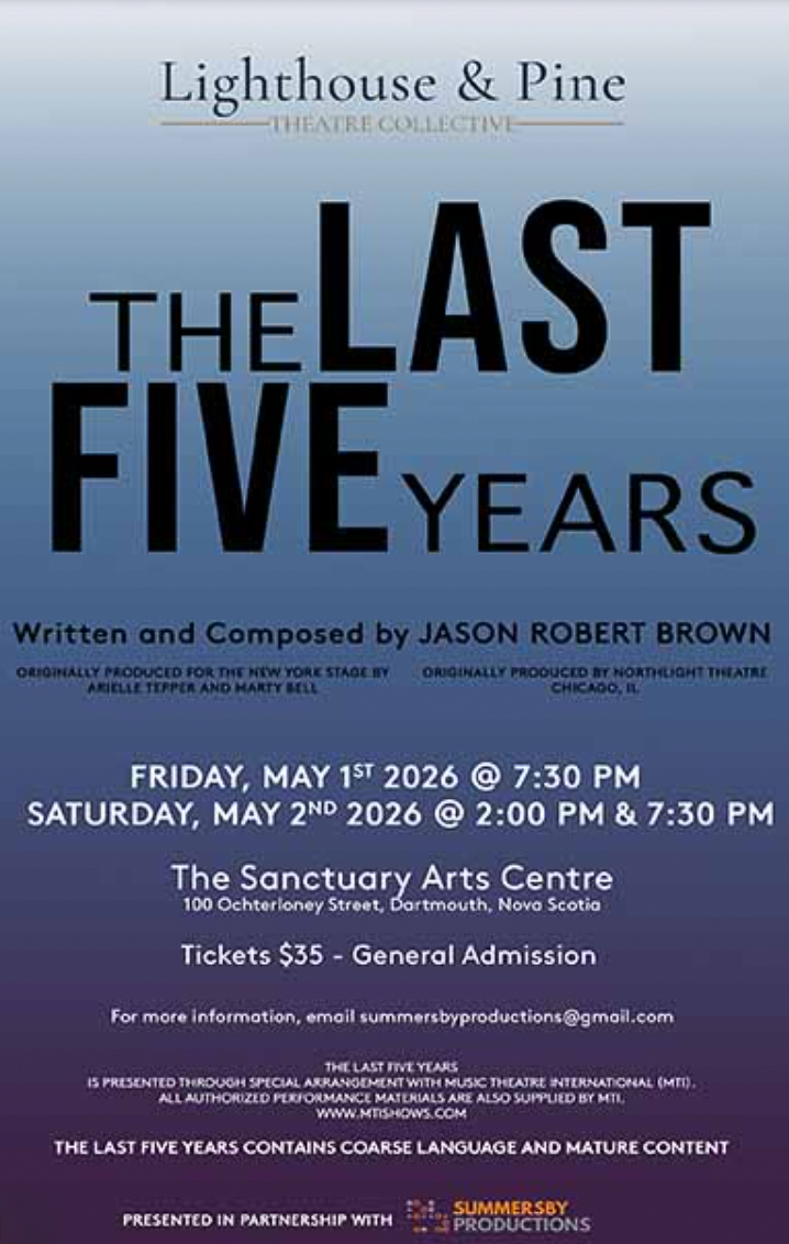 Lighthouse & Pine Theatre Collective proudly presents The Last Five Years